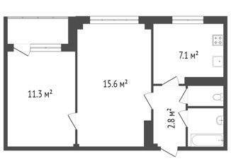 Продажа двухкомнатной квартиры, 40.2 м2, Красноярский край, улица Академика Павлова, 76