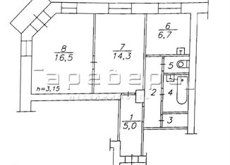 Продам 2-комнатную квартиру, 53.2 м2, Красноярск, улица Академика Павлова, 5