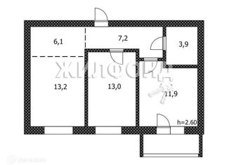 Продажа 2-комнатной квартиры, 60 м2, Барнаул, Северный Власихинский проезд, 102, ЖК Балтийская крепость