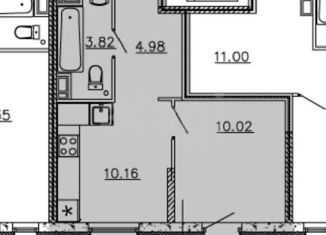 Продается 1-комнатная квартира, 30 м2, Тюмень, Харьковская улица, 76, ЖК Сердце Сибири