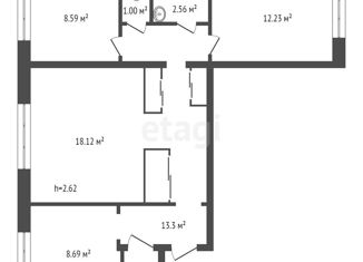 Продажа 3-комнатной квартиры, 68.4 м2, Красноярск, улица 9 Мая, 7