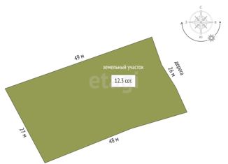 Земельный участок на продажу, 12.3 сот., рабочий посёлок Октябрьский, площадь Победы