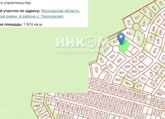Продажа земельного участка, 16.74 сот., село Перхушково