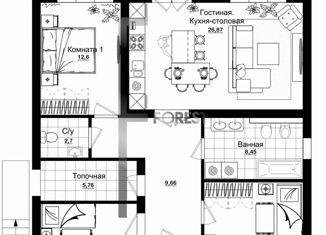 Дом на продажу, 100 м2, деревня Малое Седельниково, Лазурная улица, 7