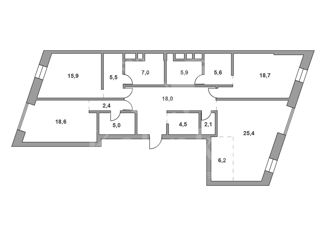 Продажа 4-ком. квартиры, 145 м2, Москва, Саввинская набережная, 13, Саввинская набережная