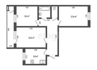 Продам 3-комнатную квартиру, 59 м2, Тюмень, Олимпийская улица, 36, Восточный округ