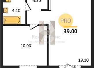 Продажа 1-комнатной квартиры, 39 м2, село Первомайский, жилой комплекс Город Оружейников, 17