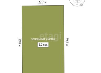 Продажа земельного участка, 9.2 сот., село Тюнево