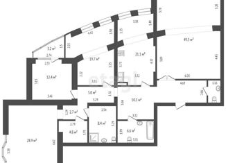 Продажа пятикомнатной квартиры, 181.5 м2, Тюмень, улица Немцова, 4