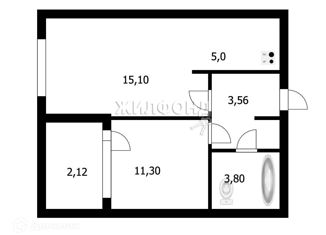 Продаю 2-комнатную квартиру, 42.78 м2, Новосибирск, улица В. Высоцкого, 141/13, Октябрьский район