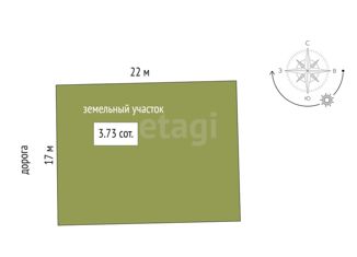 Продается земельный участок, 3.73 сот., садоводческое некоммерческое товарищество Геолог-2