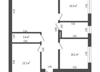 Продажа дома, 77.8 м2, посёлок Пригородный