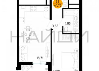 Продаю 1-комнатную квартиру, 42 м2, Рязанская область, улица Земнухова, 3