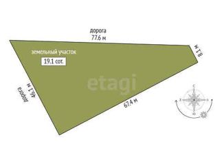 Продам участок, 19.08 сот., деревня Коняшина
