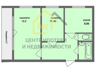 Сдается в аренду 2-комнатная квартира, 50 м2, Челябинск, улица Дегтярёва, 32, Металлургический район