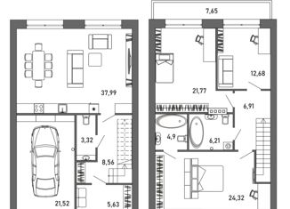 Продается 4-комнатная квартира, 158.68 м2, рабочий поселок Маркова, рабочий посёлок Маркова, 43