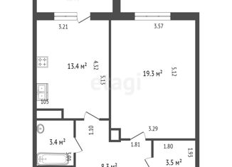 Продам 1-комнатную квартиру, 49.4 м2, Санкт-Петербург, Коломяжский проспект, 15к2