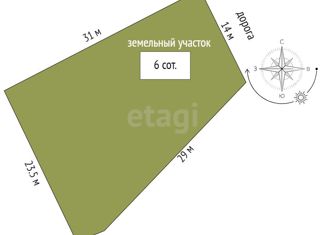 Продаю земельный участок, 6.1 сот., Мазанское сельское поселение