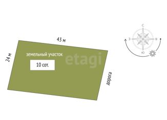 Продаю участок, 10 сот., село Изумрудное, Степной переулок, 9