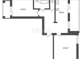 Продам 3-ком. квартиру, 60 м2, посёлок Прииртышский, Трактовая улица, 1