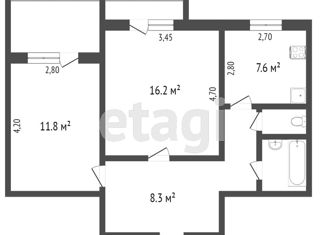 Продаю 2-ком. квартиру, 56 м2, Крым, Светлая улица, 29