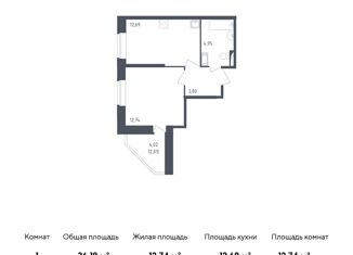 Продается 1-ком. квартира, 36.25 м2, Санкт-Петербург, Гудиловская улица, 6к1, ЖК Живи в Рыбацком