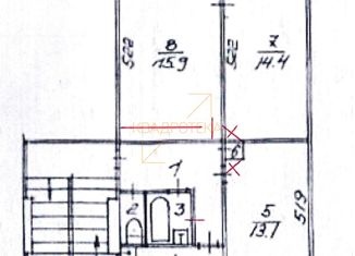 Продажа 3-комнатной квартиры, 59.1 м2, Новосибирск, улица Энгельса, 7, улица Энгельса