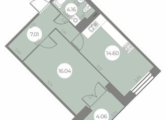 Продажа 1-ком. квартиры, 43.84 м2, Санкт-Петербург, улица Маршала Захарова, 10, муниципальный округ Южно-Приморский