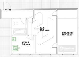 2-ком. квартира на продажу, 44.9 м2, Рузаевка, улица Титова, 9