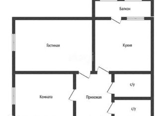 2-комнатная квартира на продажу, 56.7 м2, Краснодар, улица Снесарёва, 2, улица Снесарева