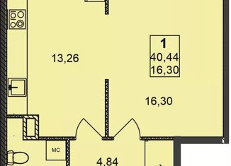 Продается 1-ком. квартира, 40.44 м2, Нижний Новгород, улица Гоголя, 14, улица Гоголя