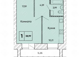 Продается однокомнатная квартира, 39 м2, Архангельская область, проспект Победы, 36