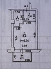 Продажа квартиры студии, 23.5 м2, Ростов-на-Дону, Раздорская улица, 2А, ЖК Грин Парк