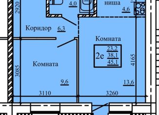 Продажа 2-комнатной квартиры, 45.1 м2, Коми, Петрозаводская улица, 47