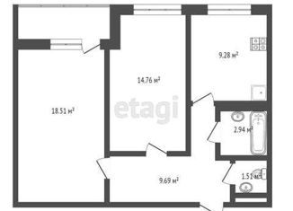 Продается 2-комнатная квартира, 58.5 м2, Ярославль, ЖК Алые Паруса