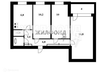 Продам 3-ком. квартиру, 55.7 м2, Новосибирск, улица Кропоткина, 132, метро Маршала Покрышкина