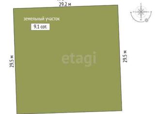 Продаю земельный участок, 9.1 сот., территория СОСН Лесная Поляна, Сиреневая улица