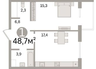 Продажа 1-комнатной квартиры, 48.7 м2, Москва, Винницкая улица, 8к4, ЗАО