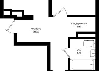 Продается 2-ком. квартира, 57.27 м2, Краснодарский край, улица Володи Головатого, 313