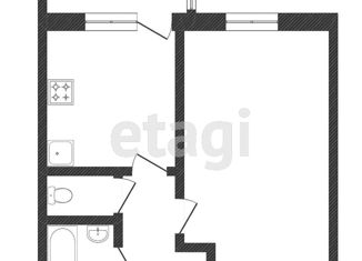 Продаю 1-ком. квартиру, 46 м2, Мурино, ЖК Виктория, проспект Авиаторов Балтики, 7