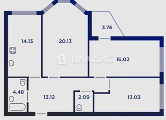 Продажа 3-комнатной квартиры, 87 м2, Липецкая область, улица Дмитрия Фурсова, 2