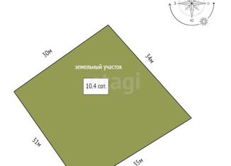 Продаю земельный участок, 10.4 сот., посёлок Детский Дом № 29, Берёзовая улица