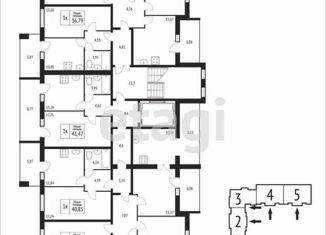 Продажа 3-ком. квартиры, 84.71 м2, Кострома, улица Ленина, 160Вк2, ЖК Берендеевы Пруды