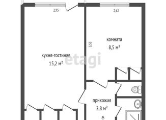 Продажа 1-комнатной квартиры, 31 м2, Екатеринбург, улица Крауля, 68, улица Крауля