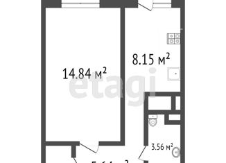 Продается однокомнатная квартира, 32.3 м2, Ульяновская область, улица Аблукова, 4