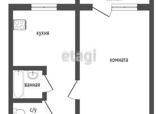 1-ком. квартира на продажу, 32 м2, Курганская область, Пролетарская улица, 51