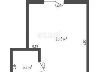 Продаю квартиру студию, 20 м2, Северск, улица Ленина, 28А