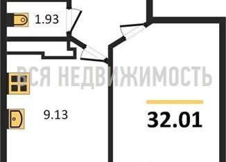 Продам 1-ком. квартиру, 32.01 м2, Воронеж, улица 9 Января, 233/40, ЖК Эверест