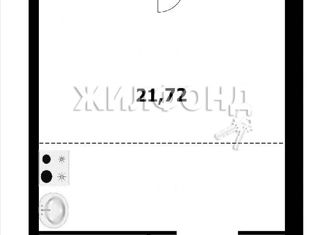 Продаю 1-комнатную квартиру, 21.7 м2, село Каменка, микрорайон Олимпийской славы, 2