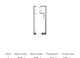 Продаю квартиру студию, 22.83 м2, Колпино, ЖК Новое Колпино, жилой комплекс Новое Колпино, к34